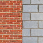 Brick vs Concrete Block