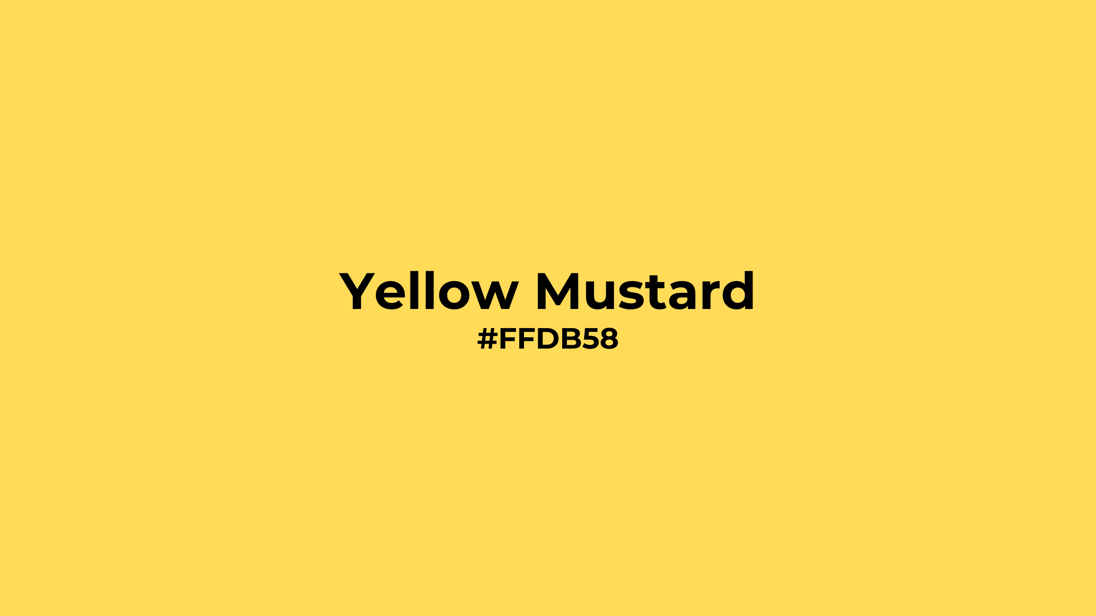 Warna Kuning Mustard Hexcode