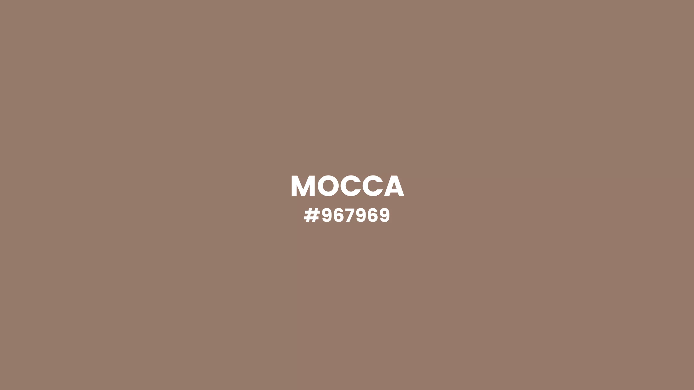 Warna Mocca Hexcode